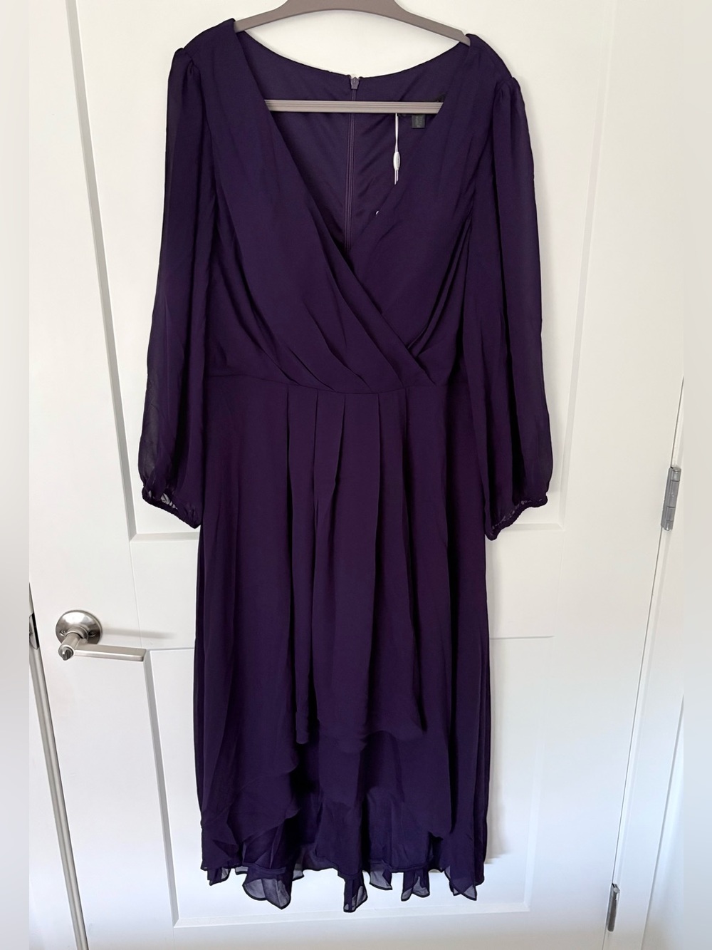 NWT Ever-Pretty Purple Chiffon High-Low Dress XXL